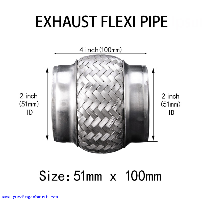 2 pulgadas x 4 pulgadas Soldadura en tubo de escape Flexi Reparación de tubo flexible de junta flexible