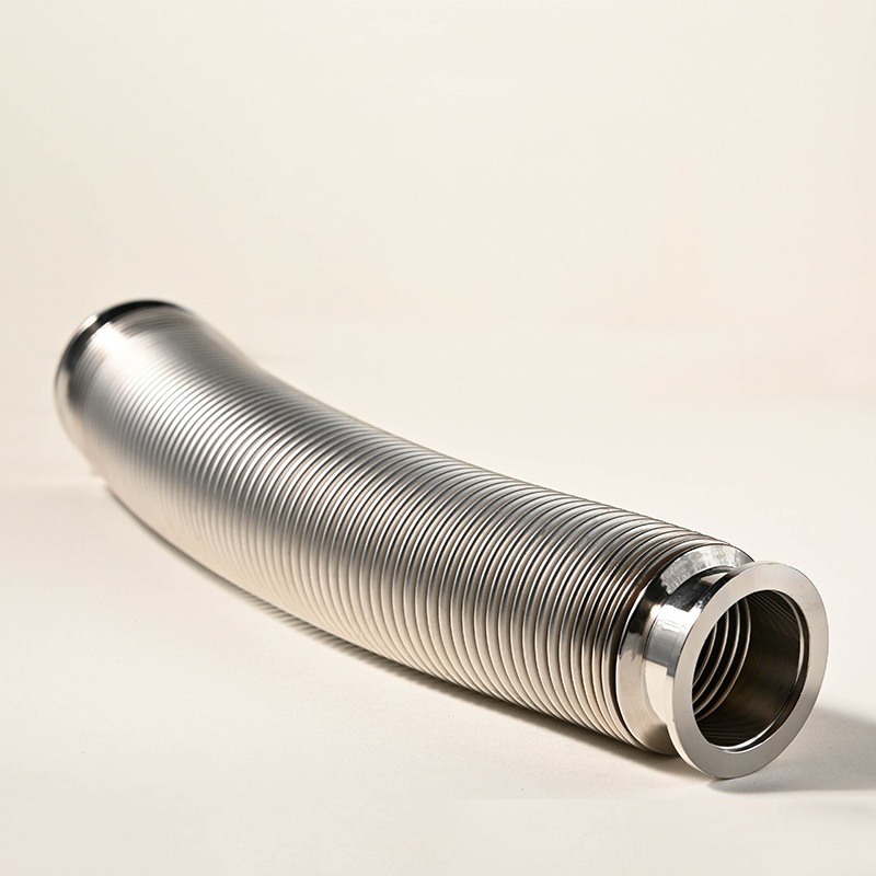 Manguera flexible de acero inoxidable con fuelle de vacío con brida KF16 NW16