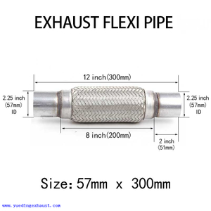 57 mm x 300 mm Escape Flexi Tubería Flex Junta Reparación de tubo flexible