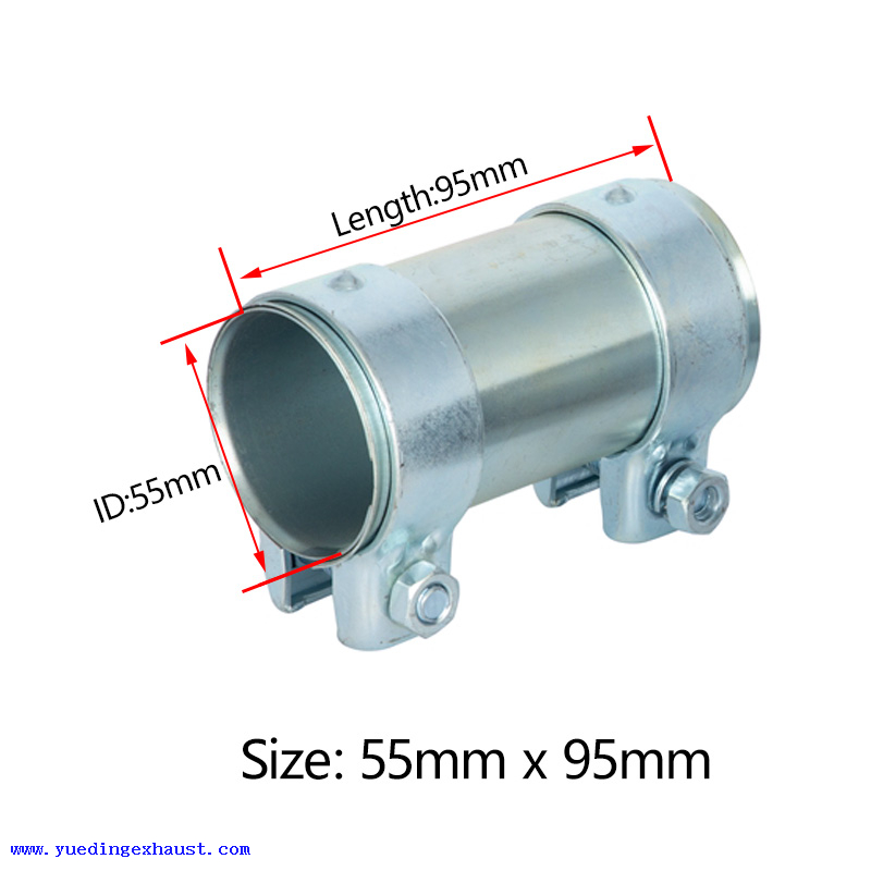 Abrazadera de tubo de conector de manguito de escape de servicio pesado de 55 mm x 95 mm