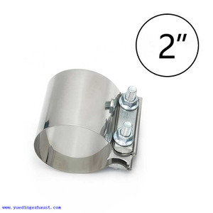 Acoplador de manguito de abrazadera de tubo OD de escape de banda de junta a tope de acero inoxidable de 2 '51 mm